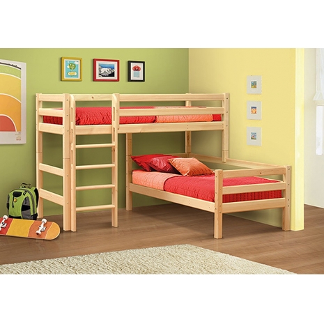 Двухъярусная Кровать Businka Little Wood по цене 23700 рублей - Детские кровати в интернет магазине 'Массив и Я'