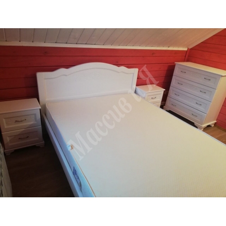 Кровать с тумбами белая по цене  рублей - Фото от покупателей в интернет магазине 'Массив и Я'