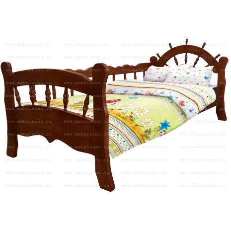 Детская Кровать Pirate Accent Wood по цене 17270 рублей - Детские кровати в интернет магазине 'Массив и Я'