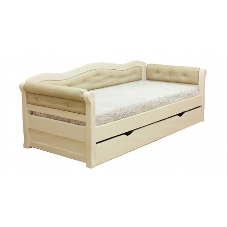 Детская  Кровать Alisa Little Soft по цене 23620 рублей - Кровати с мягким изголовьем в интернет магазине 'Массив и Я'