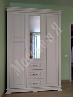 Шкаф Верди с зеркалом слоновая кость