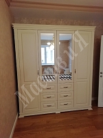 Шкаф четырехстворчатый Витязь белый