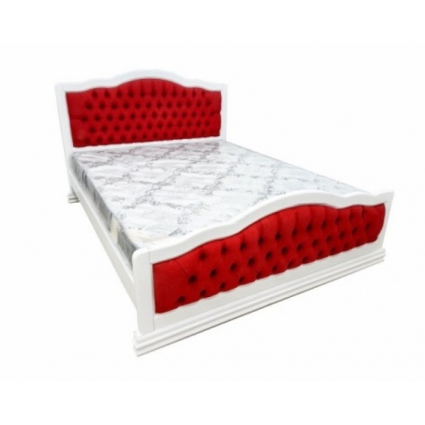 Кровать Токата с каретной стяжкой по цене 17400 рублей - Кровати в интернет магазине 'Массив и Я'