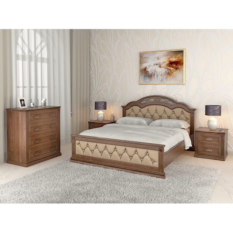 Кровать "Лаура 100" по цене 22650 рублей - Односпальные кровати в интернет магазине 'Массив и Я'