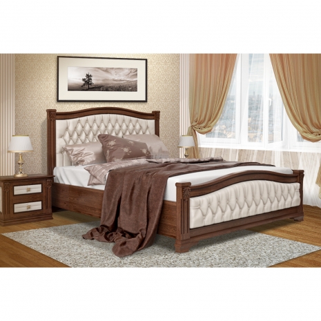 Кровать Амина по цене 40400 рублей - Односпальные кровати в интернет магазине 'Массив и Я'